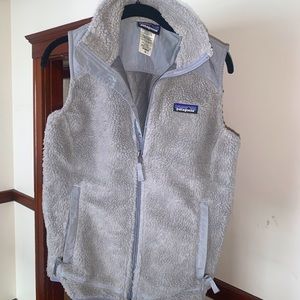 Women’s grey fuzzy Patagonia vest